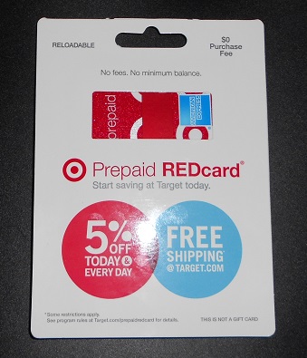 ... temporary version of target prepaid redcard aka redbird in the package