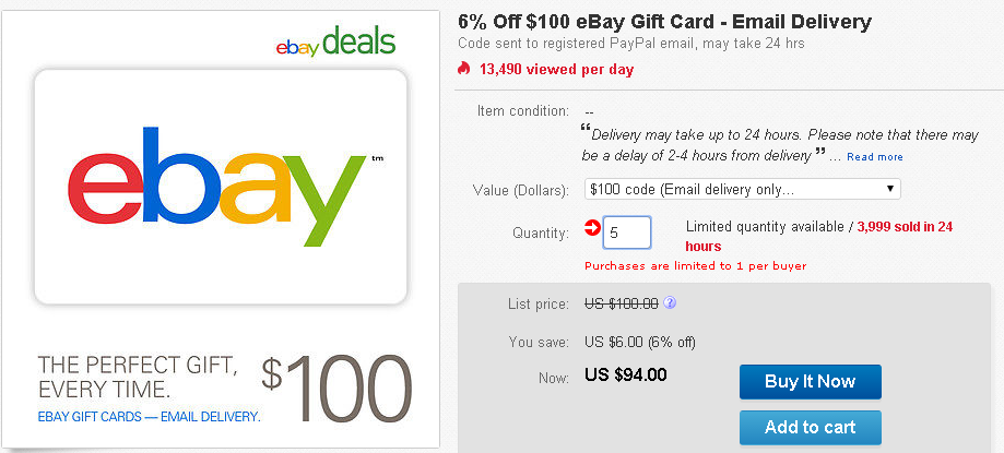 EBay Deals 6 Off EBay Gift Code Ways To Save Money When Shopping